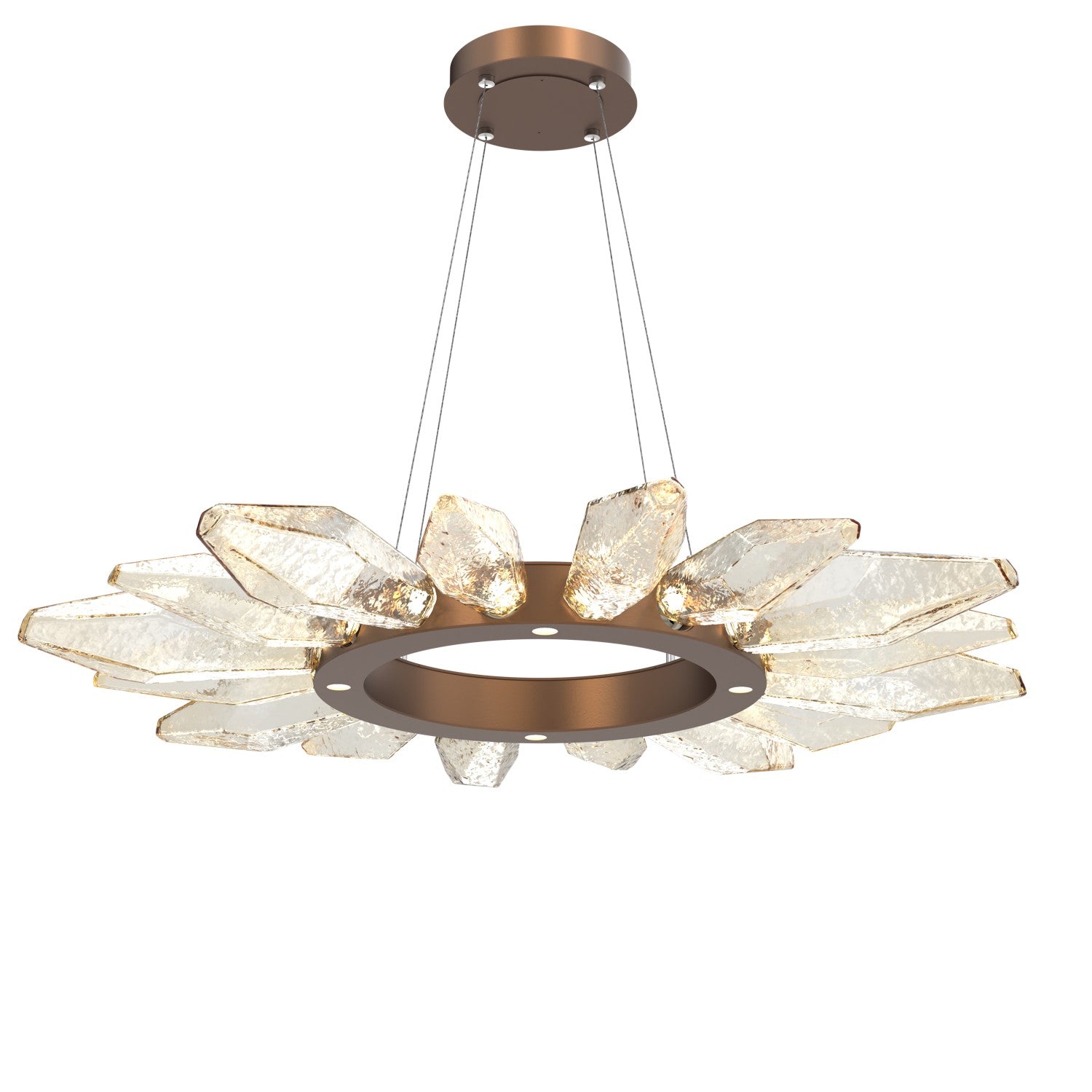 Hammerton Studio - CHB0050-42-BB-CA-CA1-L1 - LED Chandelier - Rock Crystal - Burnished Bronze