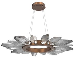 Hammerton Studio - CHB0050-42-BB-CS-CA1-L1 - LED Chandelier - Rock Crystal - Burnished Bronze