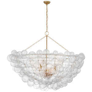 Visual Comfort Signature - JN 5124G/CG - LED Chandelier - Talia - Gild and Clear Swirled Glass