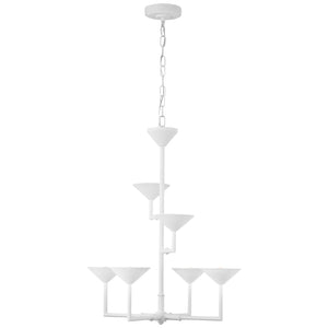 Visual Comfort Signature - JN 5170PW - LED Chandelier - Eleanor - Plaster White