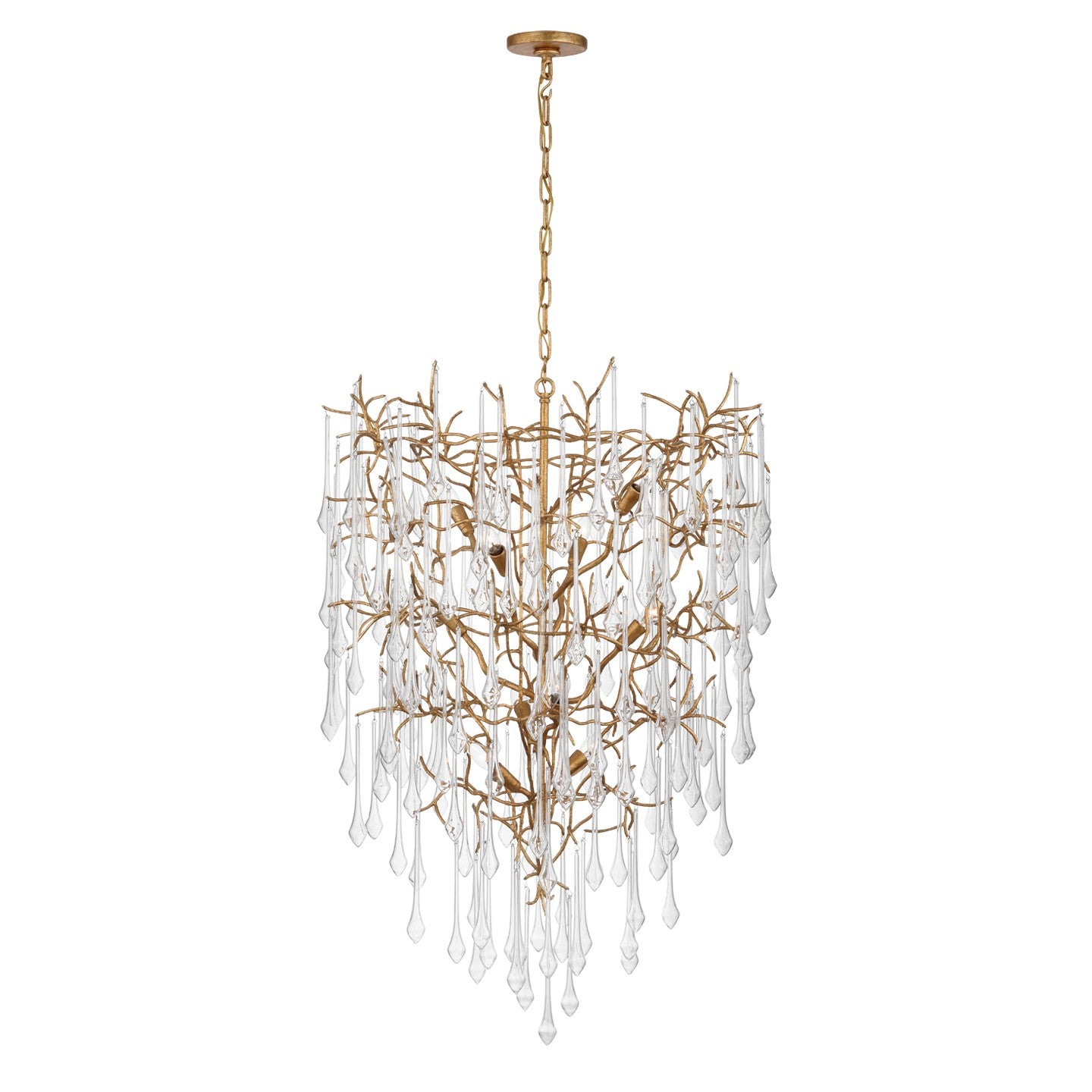 Visual Comfort Signature - JN 5222GI-CG - LED Chandelier - Rayne - Gilded Iron