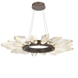 Hammerton Studio - CHB0050-42-FB-CA-CA1-L1 - LED Chandelier - Rock Crystal - Flat Bronze