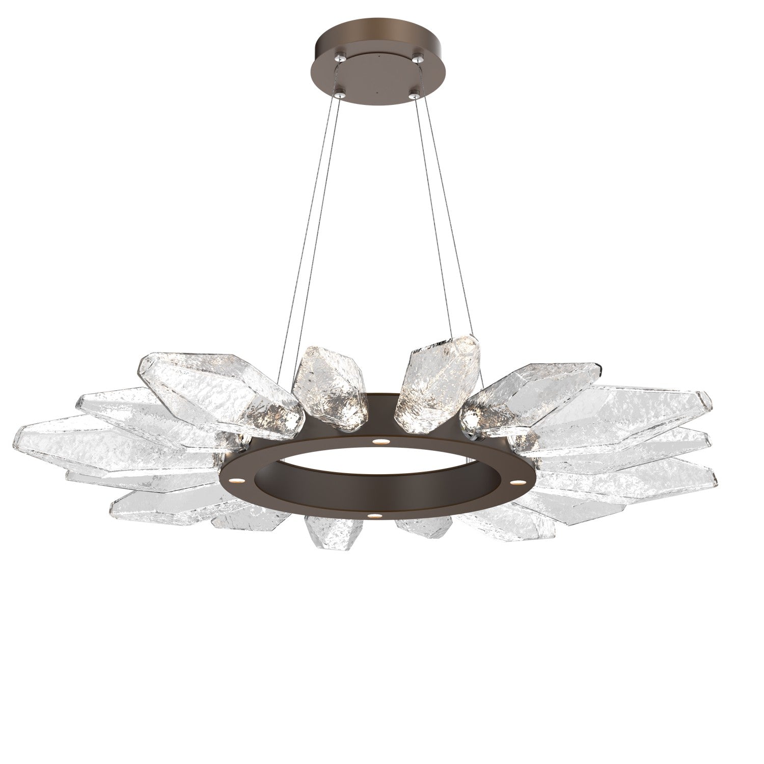 Hammerton Studio - CHB0050-42-FB-CC-CA1-L1 - LED Chandelier - Rock Crystal - Flat Bronze