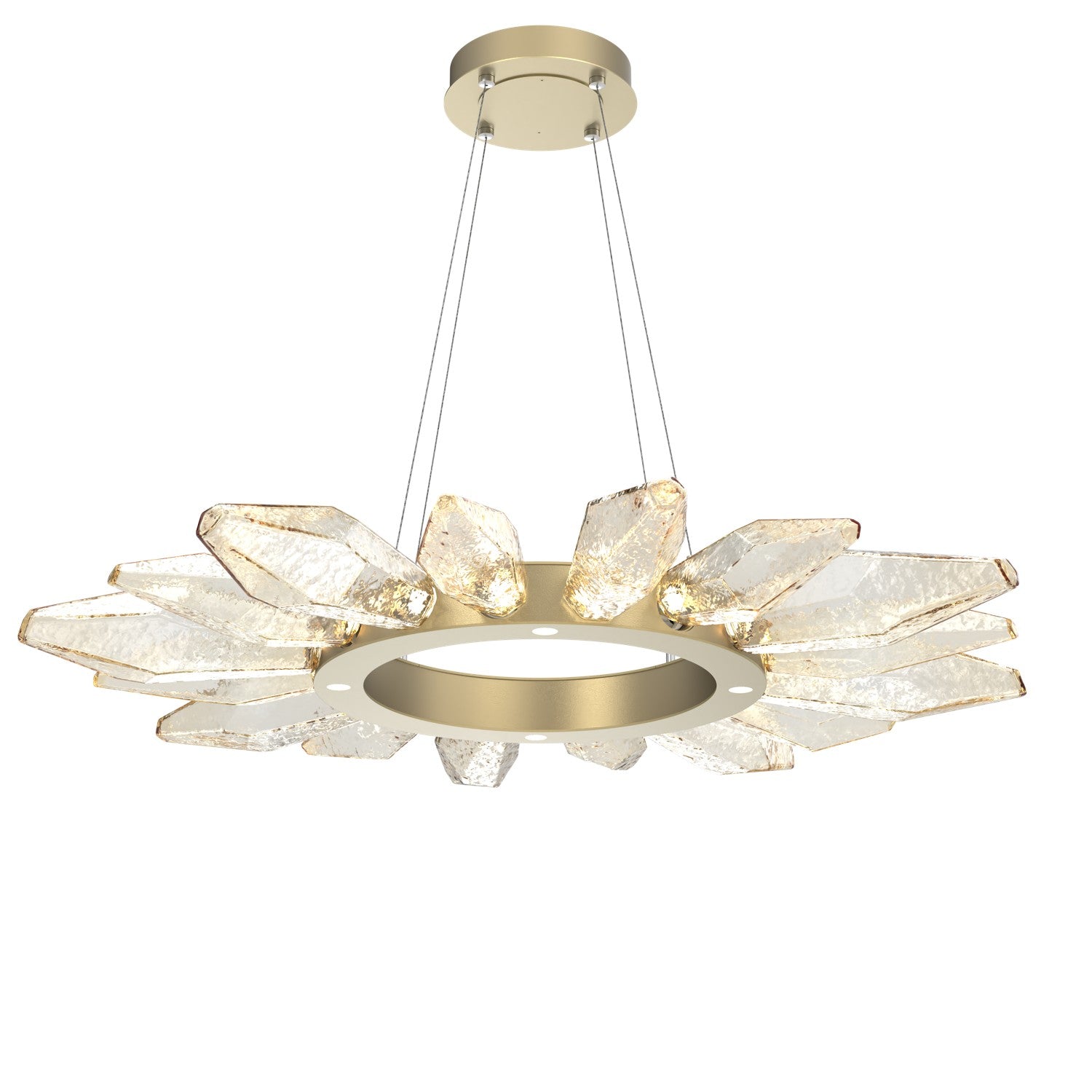 Hammerton Studio - CHB0050-42-GB-CA-CA1-L1 - LED Chandelier - Rock Crystal - Gilded Brass