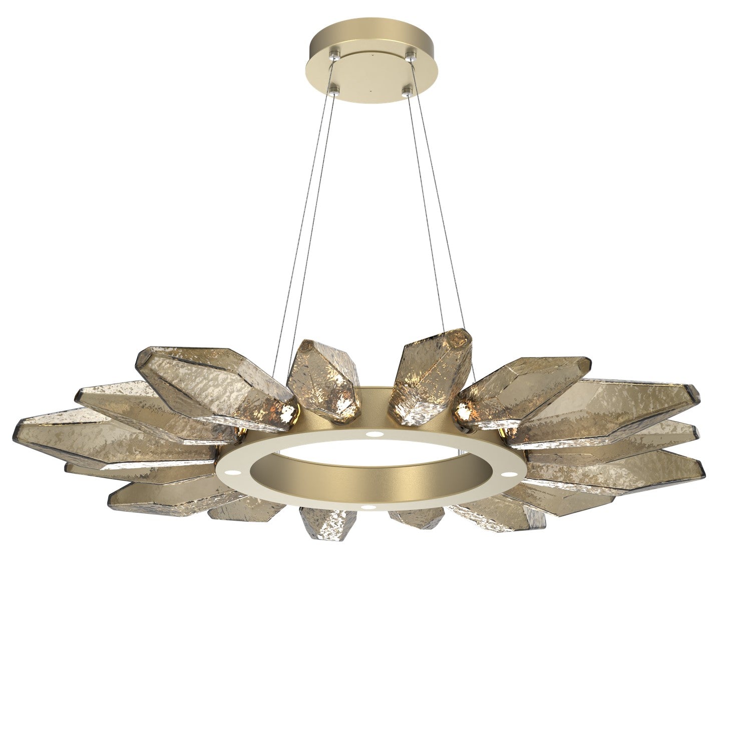 Hammerton Studio - CHB0050-42-GB-CB-CA1-L1 - LED Chandelier - Rock Crystal - Gilded Brass