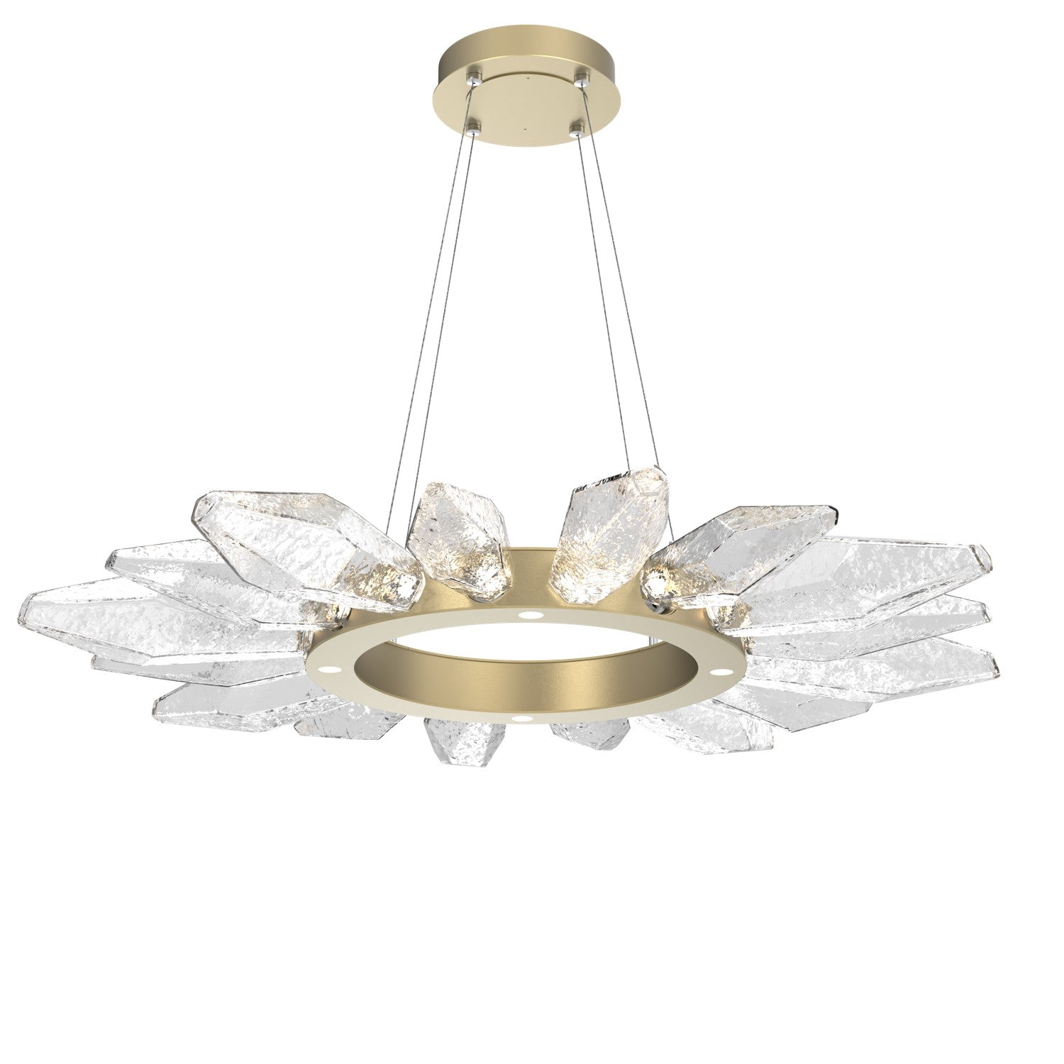 Hammerton Studio - CHB0050-42-GB-CC-CA1-L3 - LED Chandelier - Rock Crystal - Gilded Brass