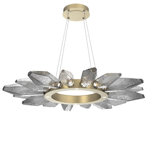 Hammerton Studio - CHB0050-42-GB-CS-CA1-L1 - LED Chandelier - Rock Crystal - Gilded Brass