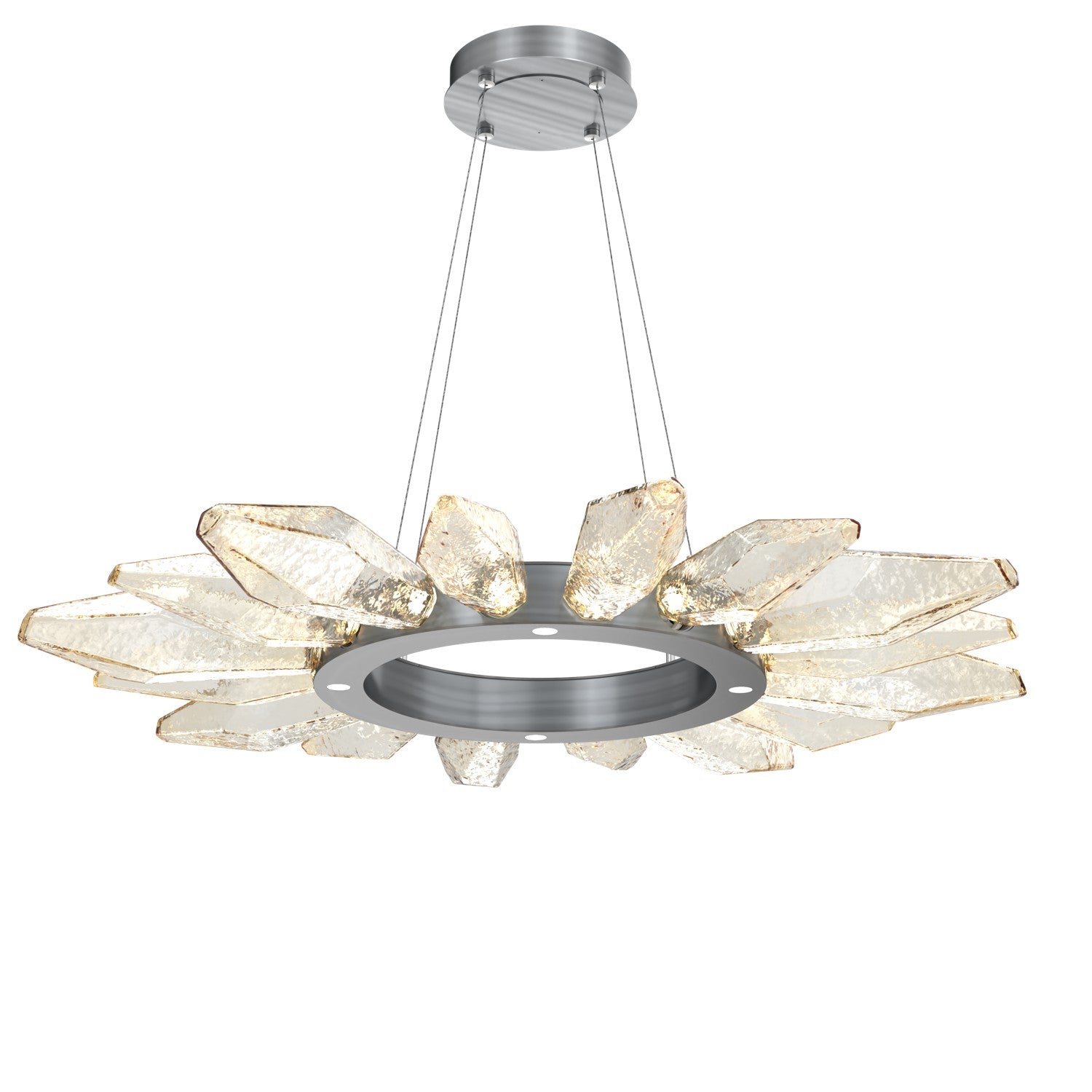 Hammerton Studio - CHB0050-42-GM-CA-CA1-L1 - LED Chandelier - Rock Crystal - Gunmetal