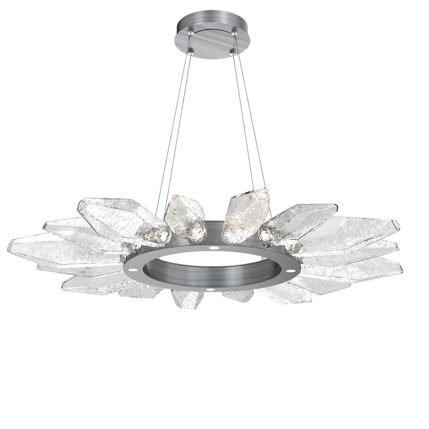 Hammerton Studio - CHB0050-42-GM-CC-CA1-L1 - LED Chandelier - Rock Crystal - Gunmetal