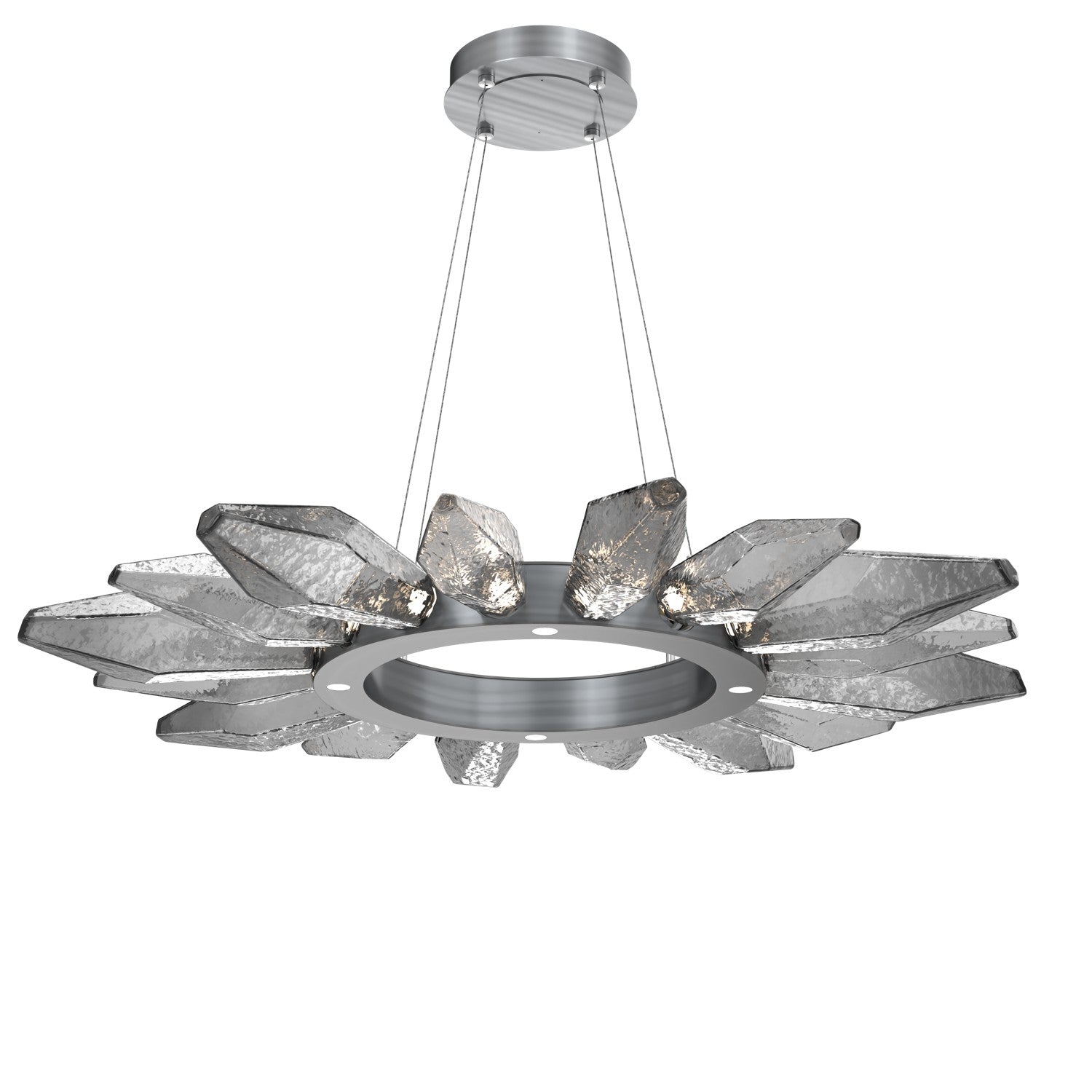 Hammerton Studio - CHB0050-42-GM-CS-CA1-L1 - LED Chandelier - Rock Crystal - Gunmetal