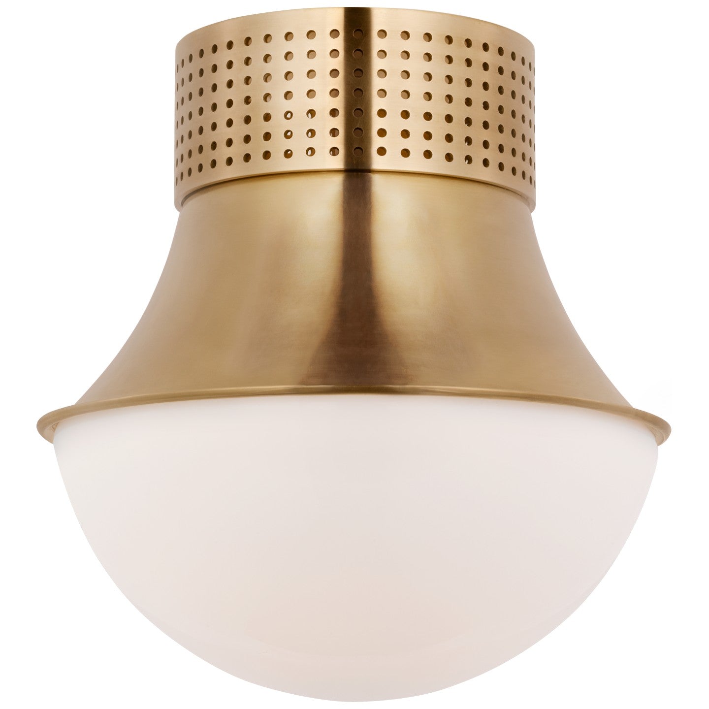 Visual Comfort Signature - KW 4058AB-WG - LED Flush Mount - Precision - Antique Burnished Brass