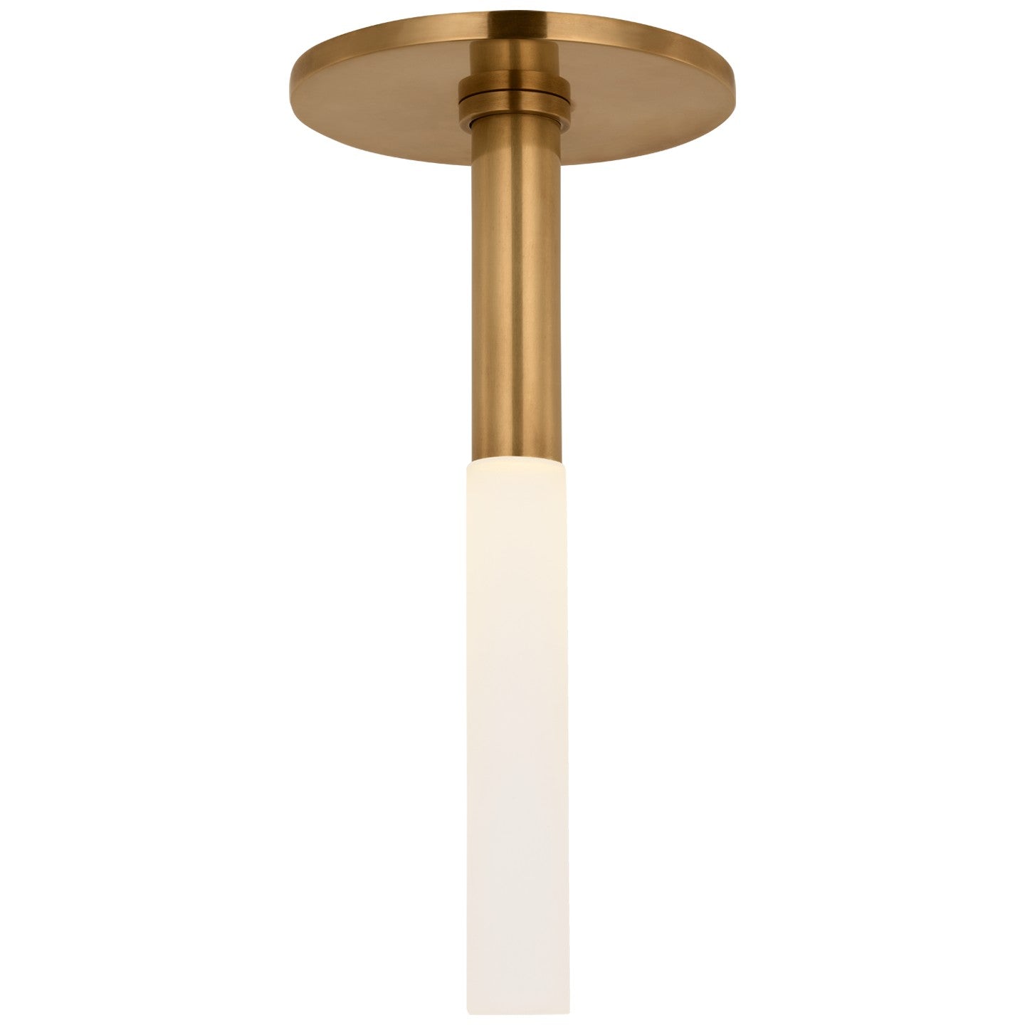 Visual Comfort Signature - KW 4282AB-EC - LED Flush Mount - Rousseau - Antique Burnished Brass