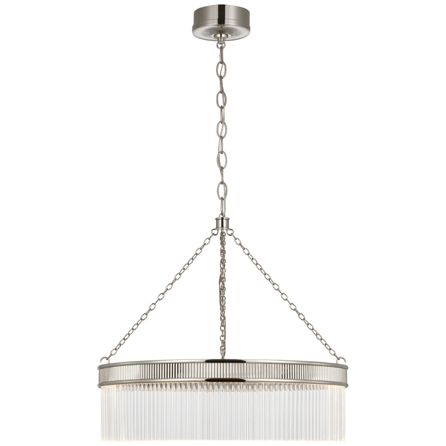 Visual Comfort Signature - MF 5170PN-CG - LED Chandelier - Menil - Polished Nickel