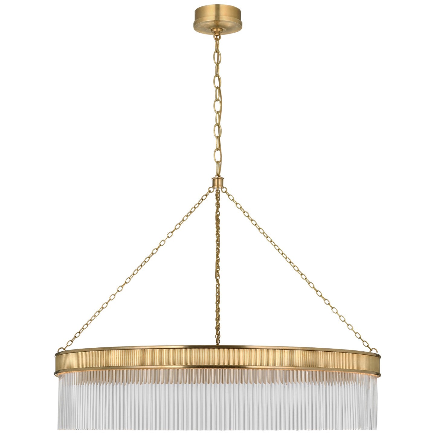 Visual Comfort Signature - MF 5175SB-CG - LED Chandelier - Menil - Soft Brass