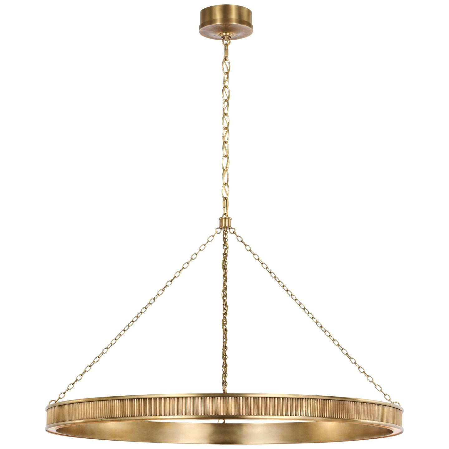 Visual Comfort Signature - MF 5178SB - LED Chandelier - Menil - Soft Brass