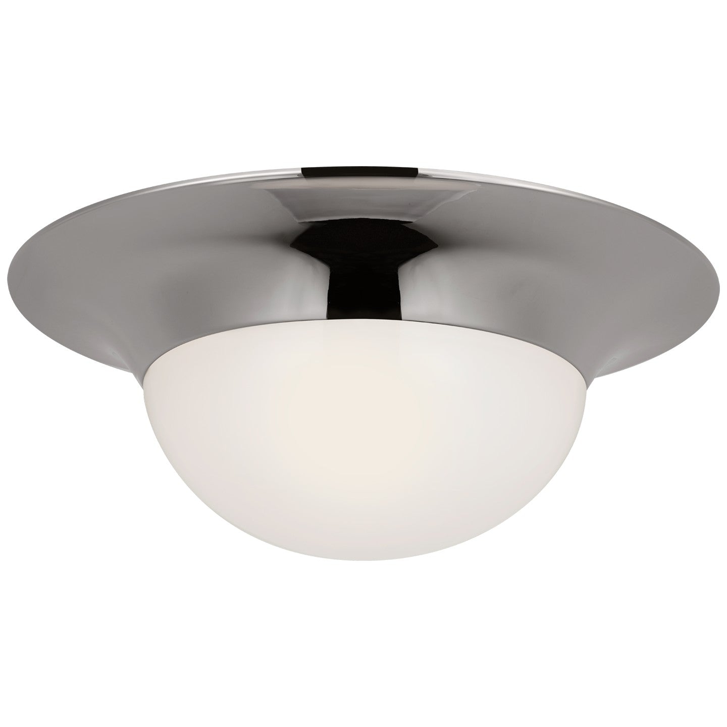 Visual Comfort Signature - PCD 4001PN-WG - LED Flush Mount - Cluny - Polished Nickel