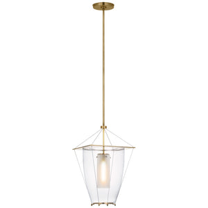 Visual Comfort Signature - RB 5092AB-CG - LED Lantern - Ovalle - Antique Burnished Brass