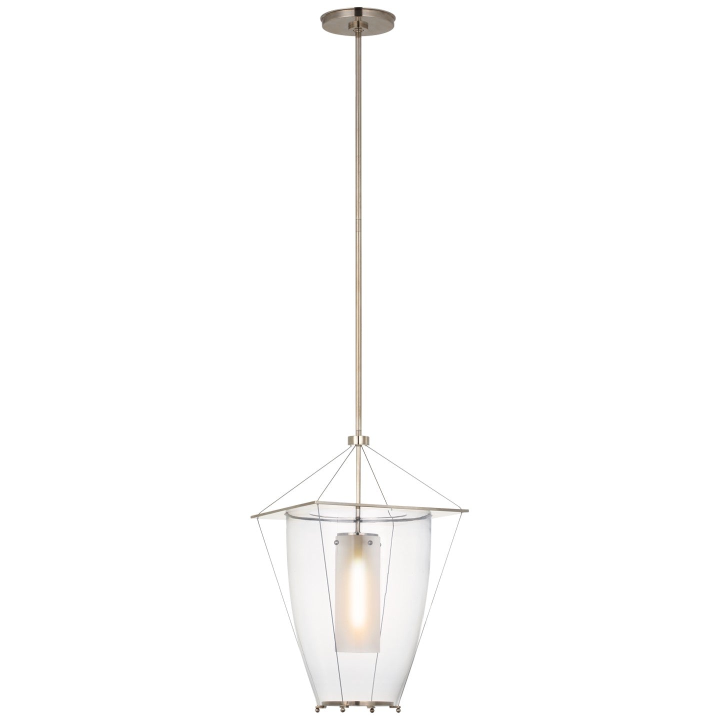 Visual Comfort Signature - RB 5092AN-CG - LED Lantern - Ovalle - Antique Nickel