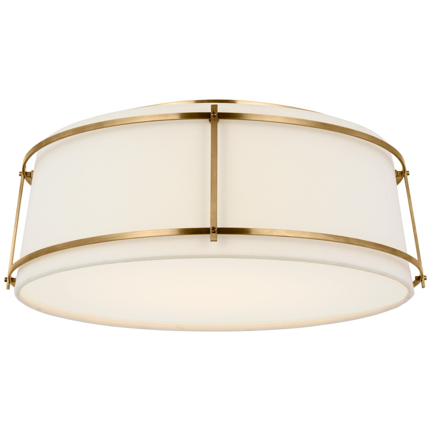 Visual Comfort Signature - S 4687HAB-L/FA - LED Flush Mount - Callaway - Hand-Rubbed Antique Brass