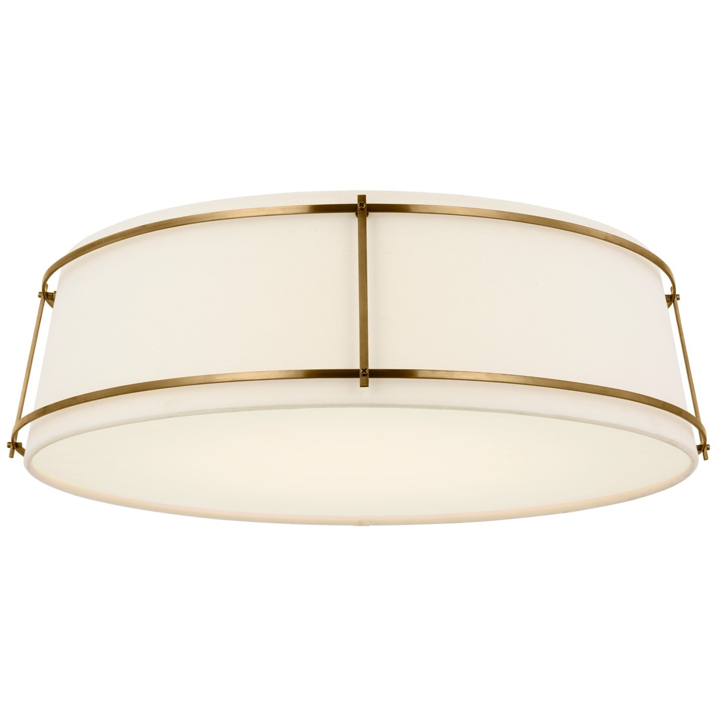 Visual Comfort Signature - S 4688HAB-L/FA - LED Flush Mount - Callaway - Hand-Rubbed Antique Brass