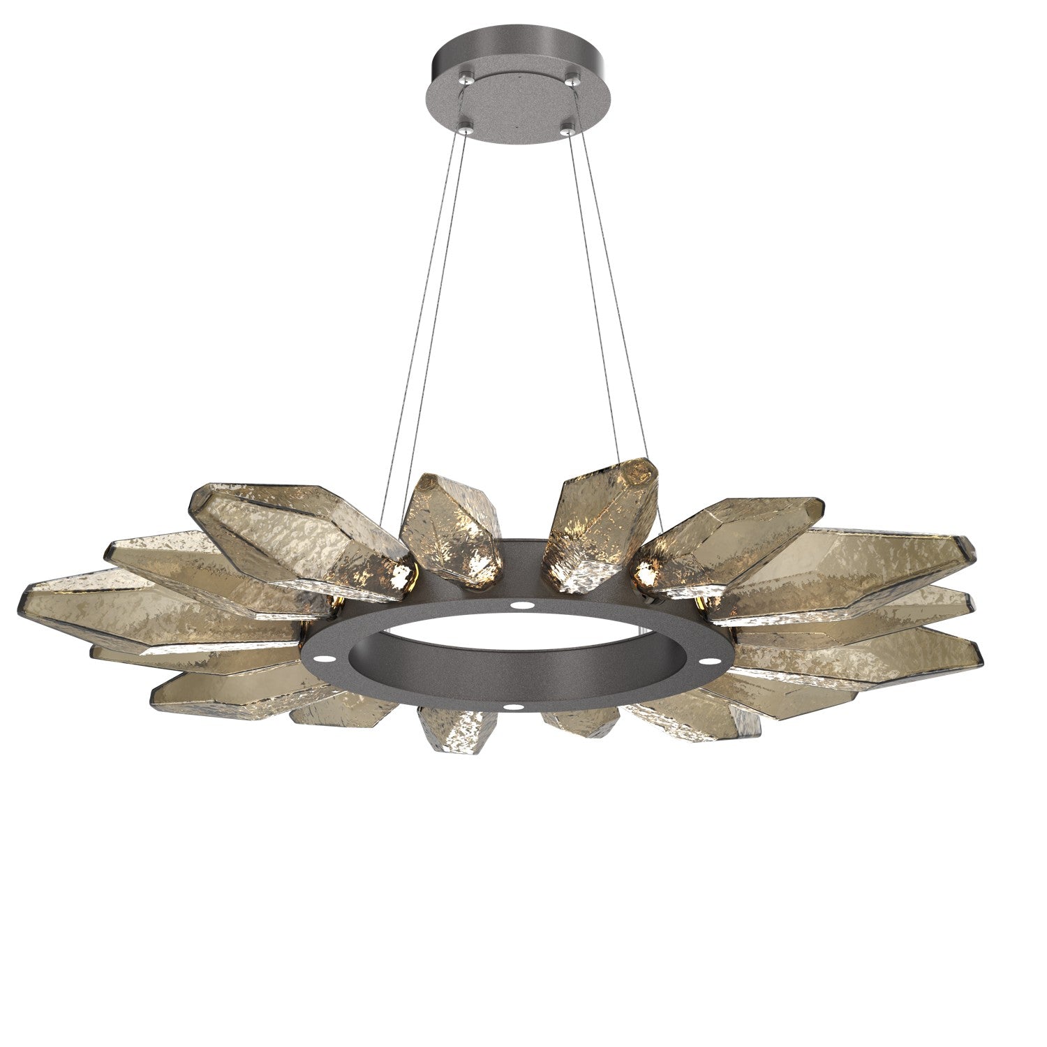 Hammerton Studio - CHB0050-42-GP-CB-CA1-L3 - LED Chandelier - Rock Crystal - Graphite