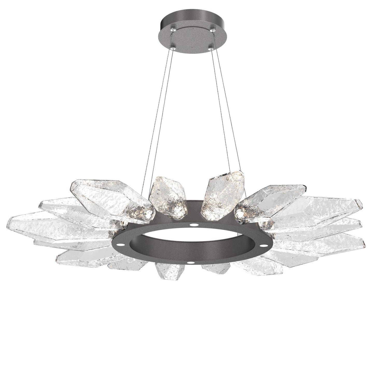 Hammerton Studio - CHB0050-42-GP-CC-CA1-L1 - LED Chandelier - Rock Crystal - Graphite