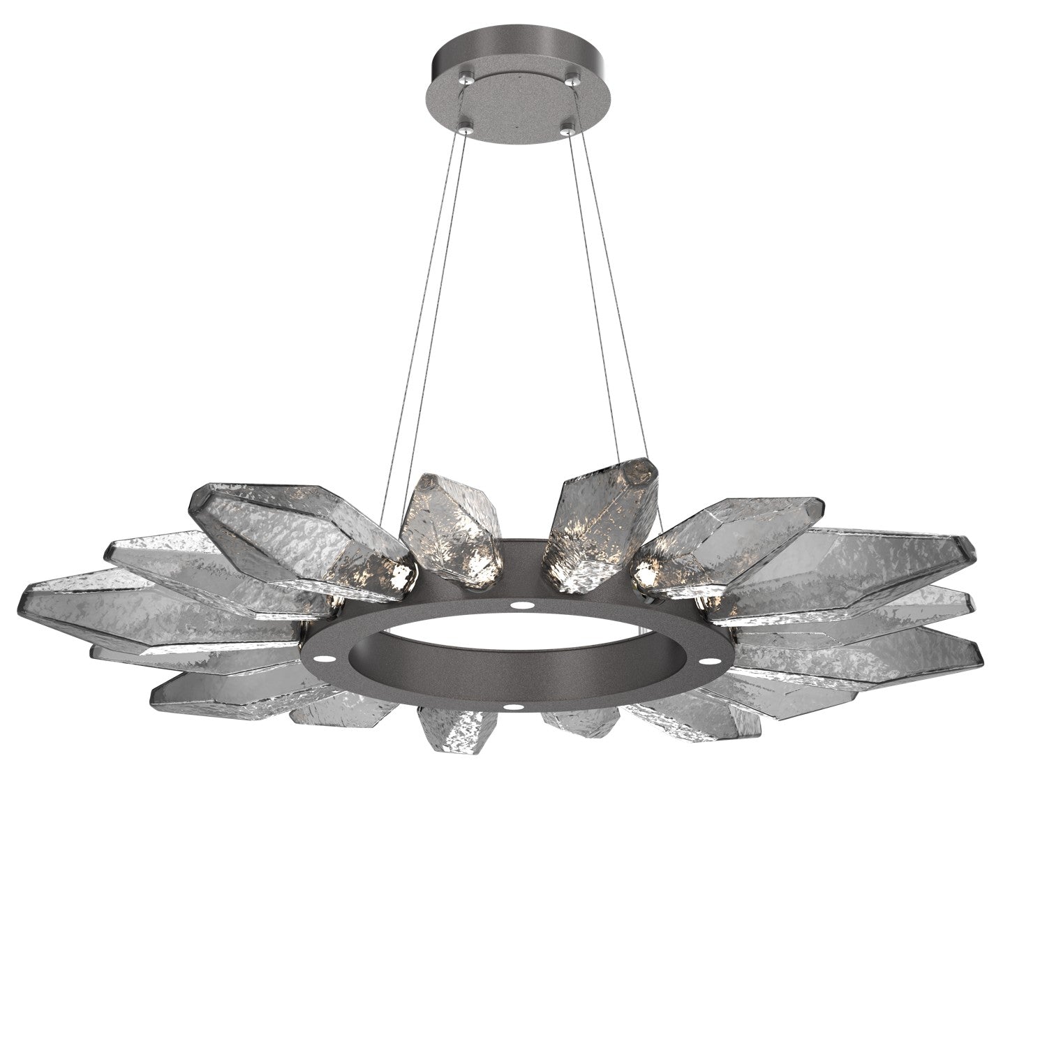 Hammerton Studio - CHB0050-42-GP-CS-CA1-L1 - LED Chandelier - Rock Crystal - Graphite