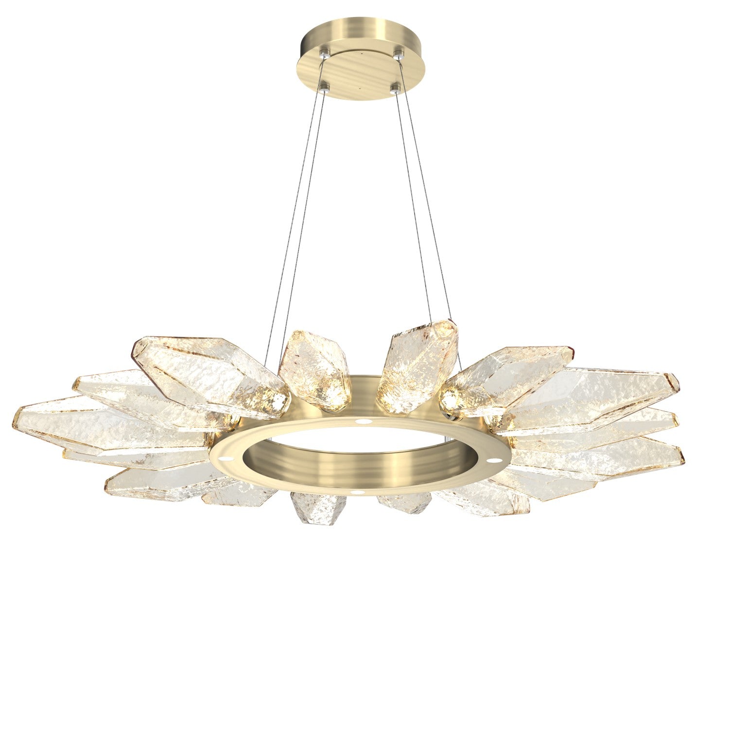 Hammerton Studio - CHB0050-42-HB-CA-CA1-L1 - LED Chandelier - Rock Crystal - Heritage Brass