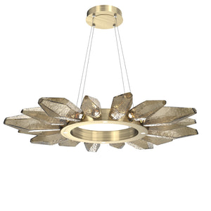 Hammerton Studio - CHB0050-42-HB-CB-CA1-L1 - LED Chandelier - Rock Crystal - Heritage Brass