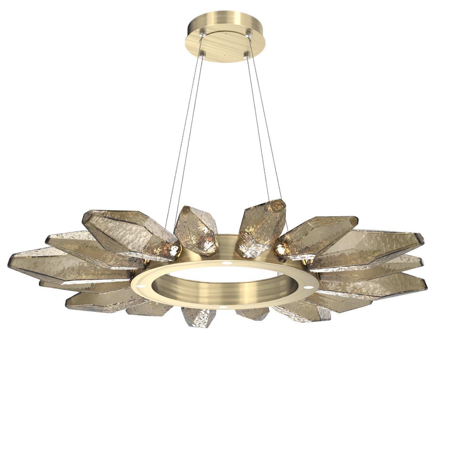 Hammerton Studio - CHB0050-42-HB-CB-CA1-L3 - LED Chandelier - Rock Crystal - Heritage Brass