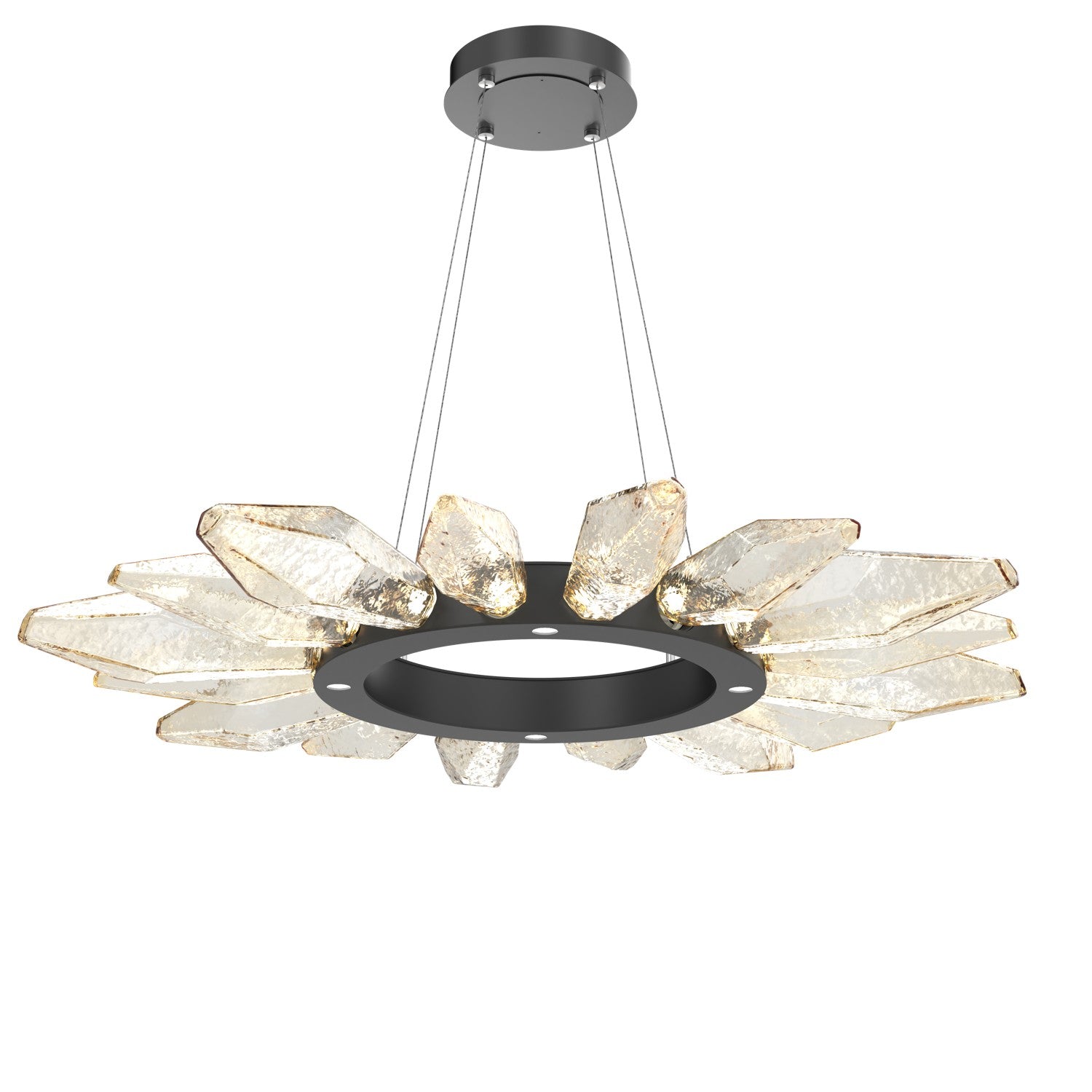 Hammerton Studio - CHB0050-42-MB-CA-CA1-L1 - LED Chandelier - Rock Crystal - Matte Black