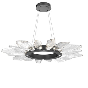 Hammerton Studio - CHB0050-42-MB-CC-CA1-L1 - LED Chandelier - Rock Crystal - Matte Black