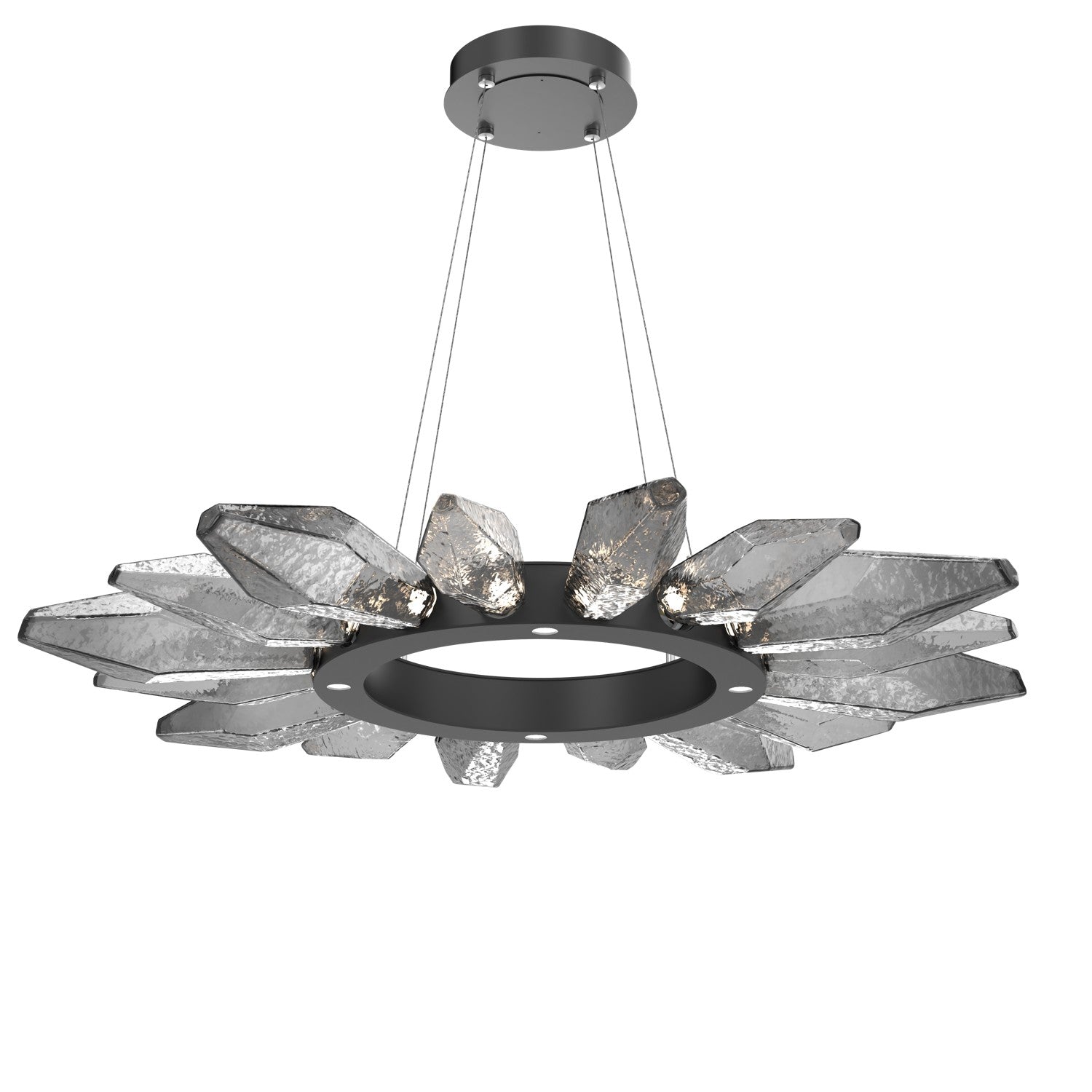 Hammerton Studio - CHB0050-42-MB-CS-CA1-L1 - LED Chandelier - Rock Crystal - Matte Black