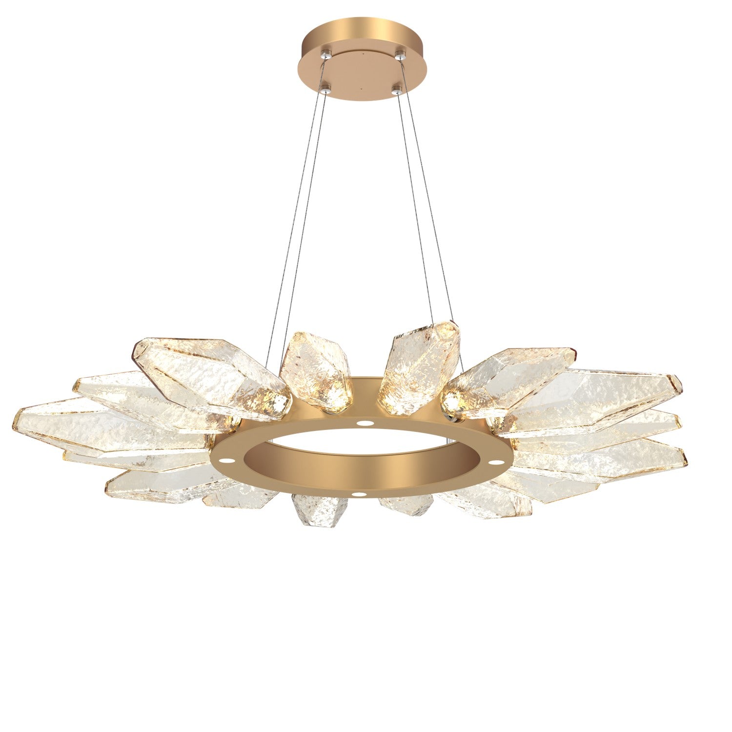 Hammerton Studio - CHB0050-42-NB-CA-CA1-L1 - LED Chandelier - Rock Crystal - Novel Brass