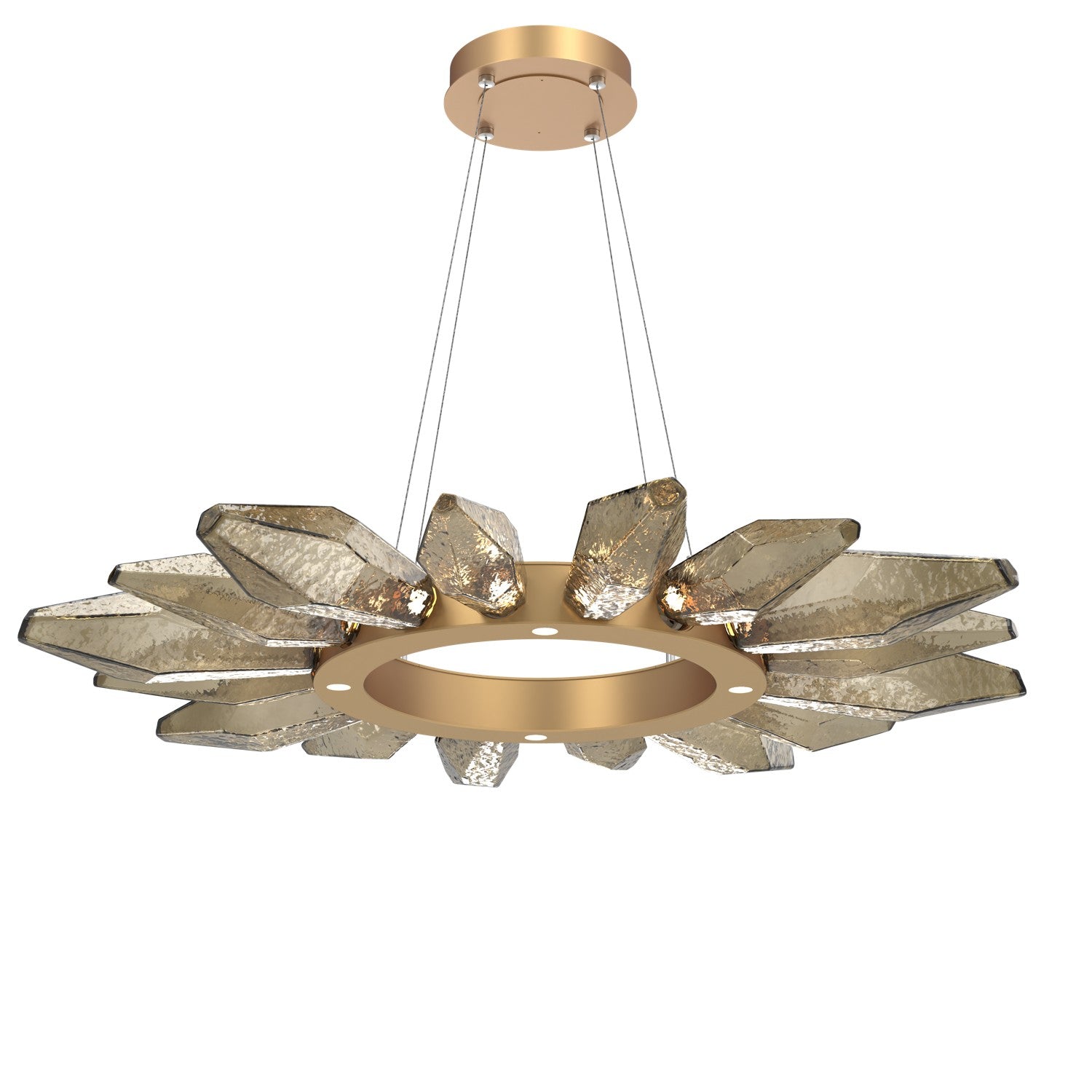 Hammerton Studio - CHB0050-42-NB-CB-CA1-L1 - LED Chandelier - Rock Crystal - Novel Brass