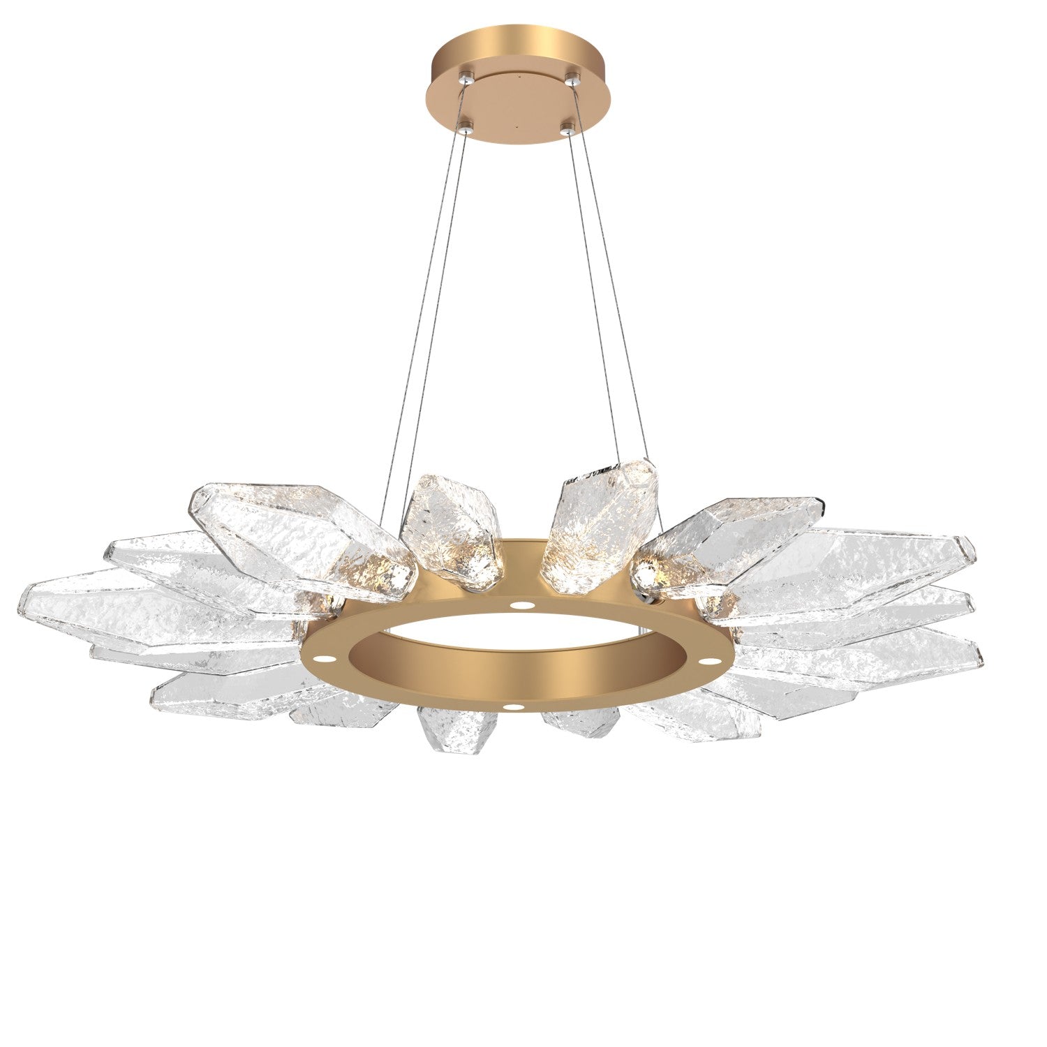 Hammerton Studio - CHB0050-42-NB-CC-CA1-L1 - LED Chandelier - Rock Crystal - Novel Brass