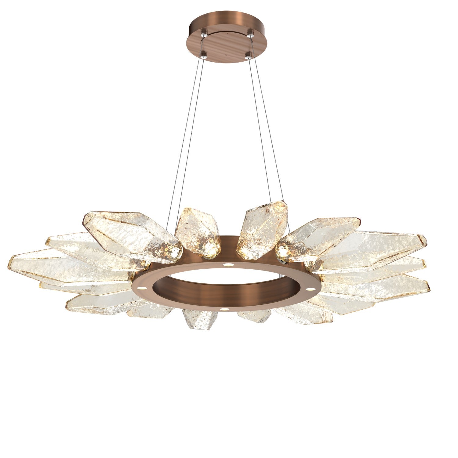 Hammerton Studio - CHB0050-42-RB-CA-CA1-L1 - LED Chandelier - Rock Crystal - Oil Rubbed Bronze