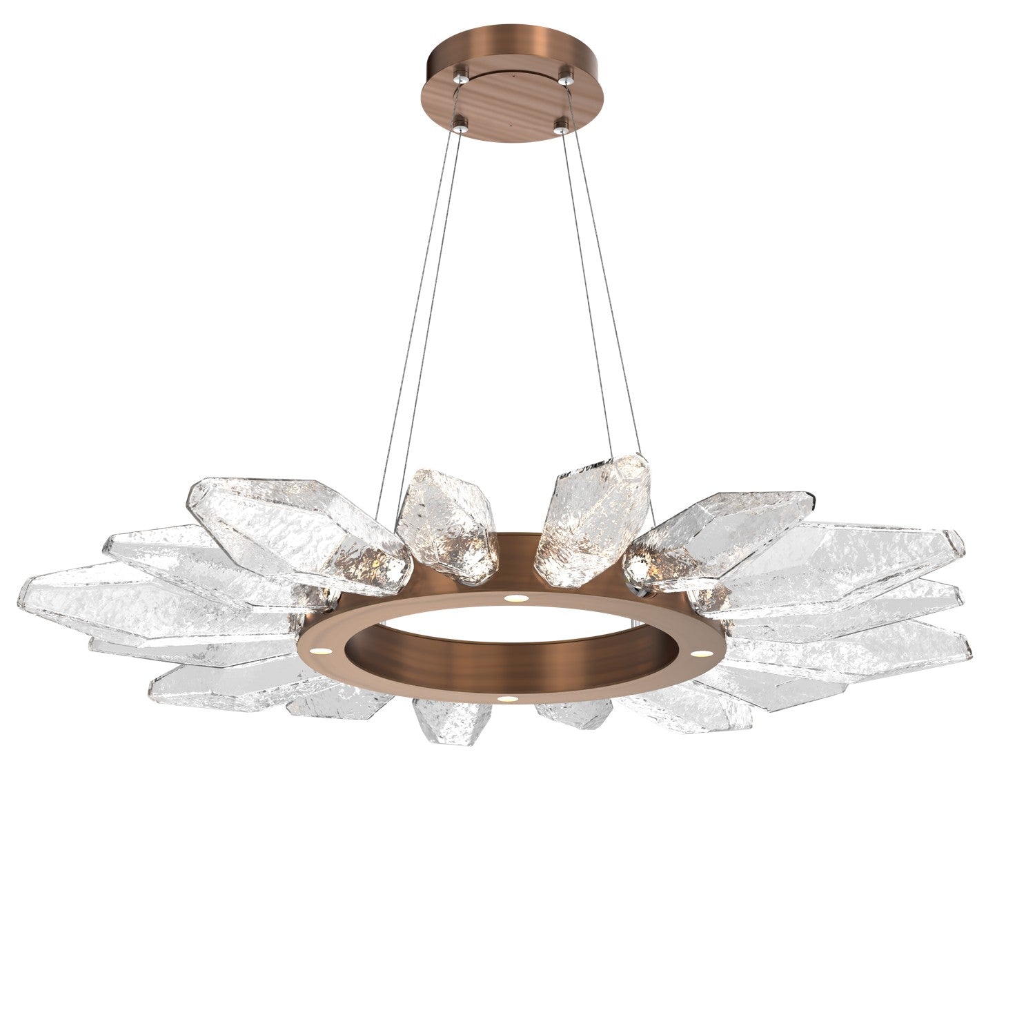 Hammerton Studio - CHB0050-42-RB-CC-CA1-L1 - LED Chandelier - Rock Crystal - Oil Rubbed Bronze