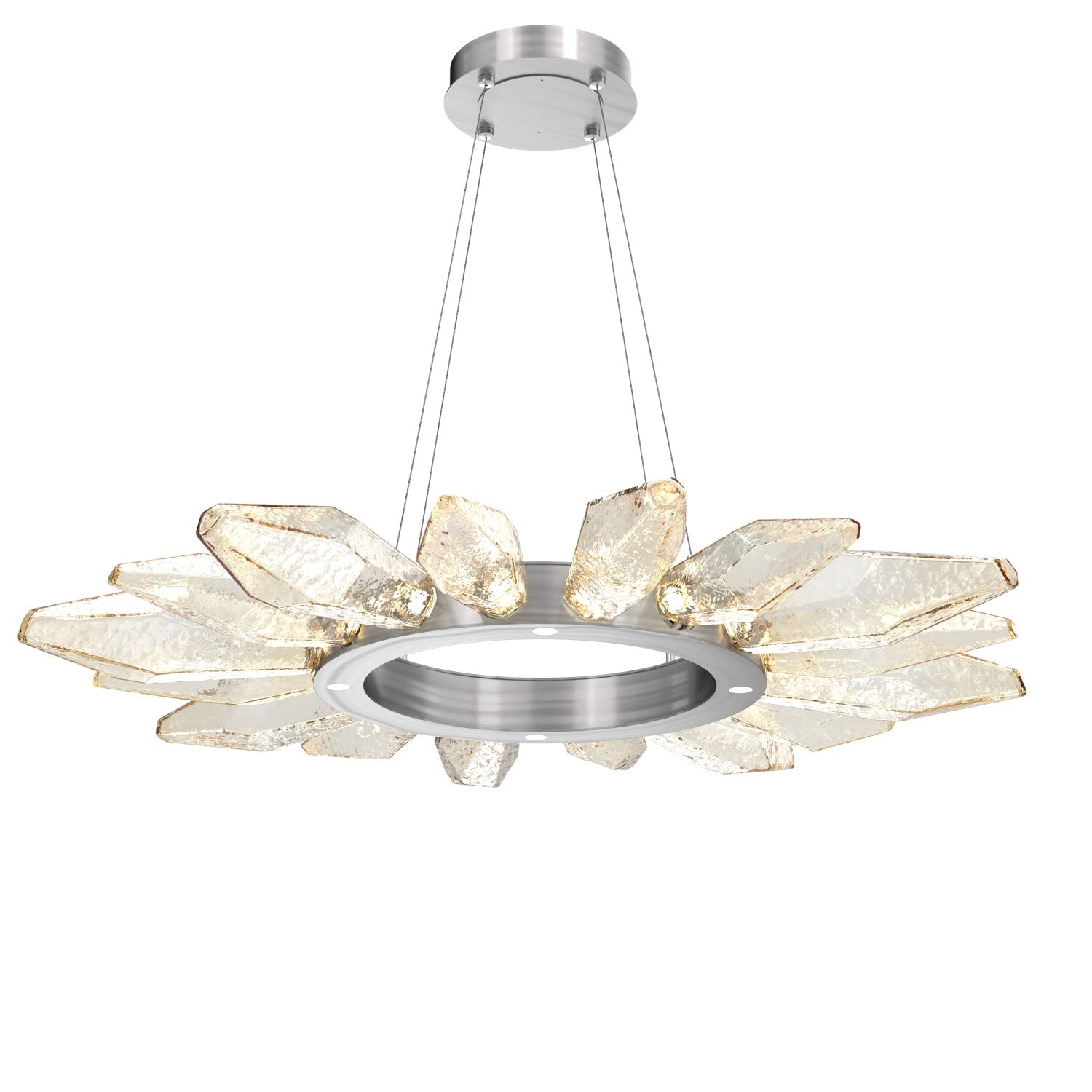 Hammerton Studio - CHB0050-42-SN-CA-CA1-L1 - LED Chandelier - Rock Crystal - Satin Nickel