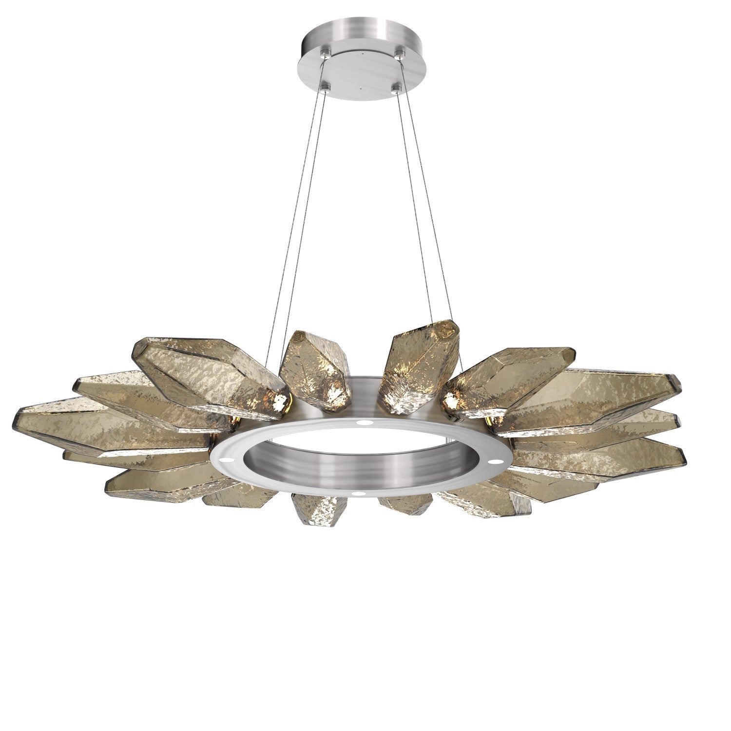 Hammerton Studio - CHB0050-42-SN-CB-CA1-L1 - LED Chandelier - Rock Crystal - Satin Nickel