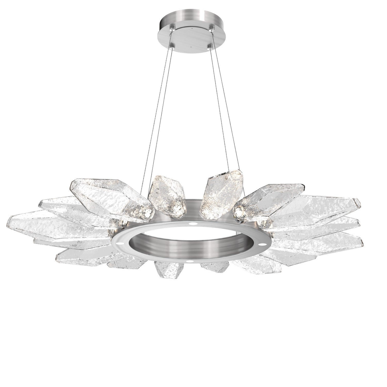 Hammerton Studio - CHB0050-42-SN-CC-CA1-L1 - LED Chandelier - Rock Crystal - Satin Nickel