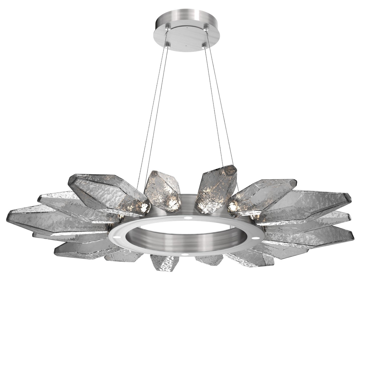 Hammerton Studio - CHB0050-42-SN-CS-CA1-L1 - LED Chandelier - Rock Crystal - Satin Nickel