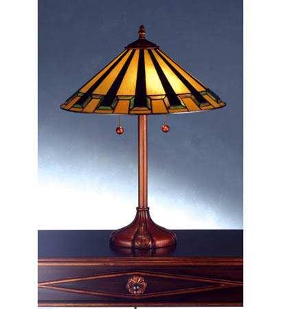 Meyda Tiffany - 72639 - 24" Table Lamp - Steppe - Hand Rubbed Copper