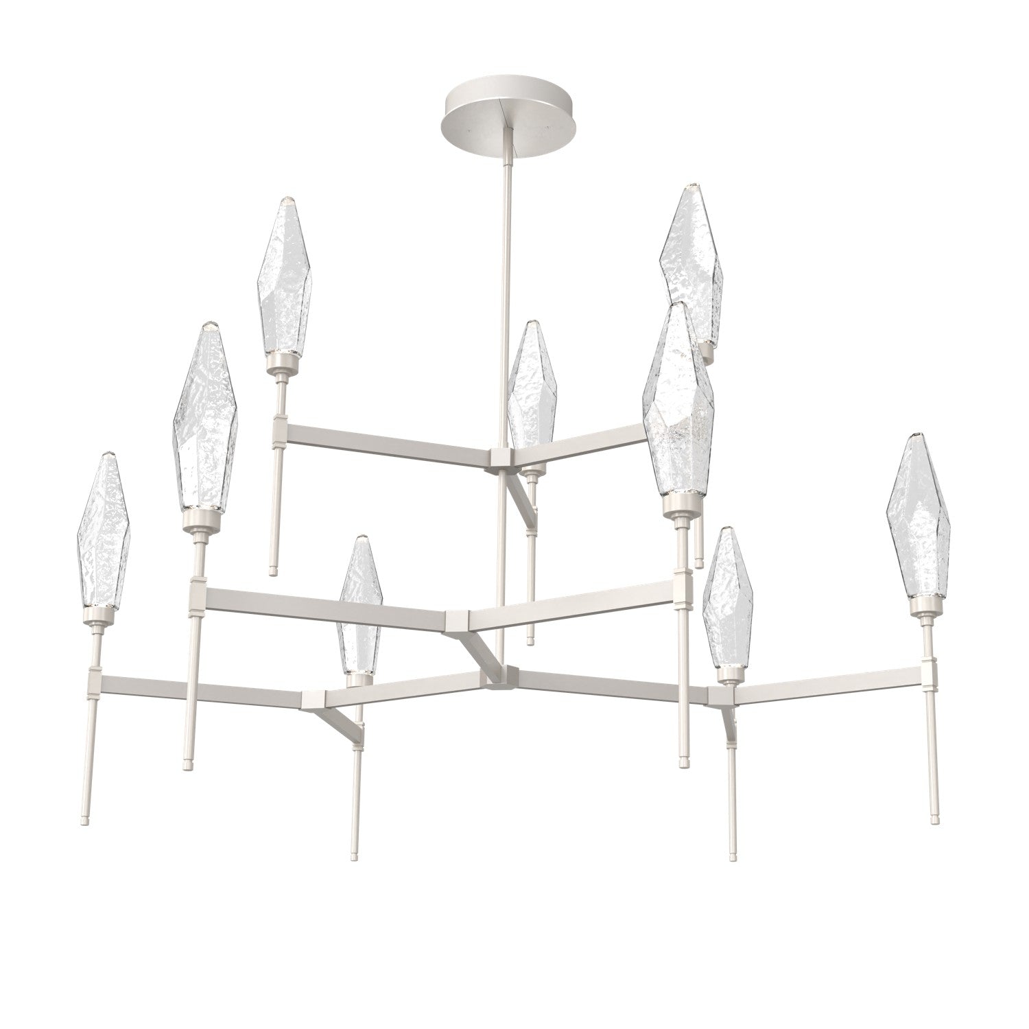 Hammerton Studio - CHB0050-54-BS-CC-001-L1 - LED Chandelier - Rock Crystal - Beige Silver