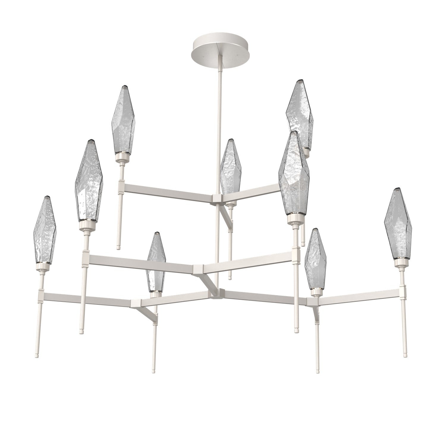 Hammerton Studio - CHB0050-54-BS-CS-001-L1 - LED Chandelier - Rock Crystal - Beige Silver