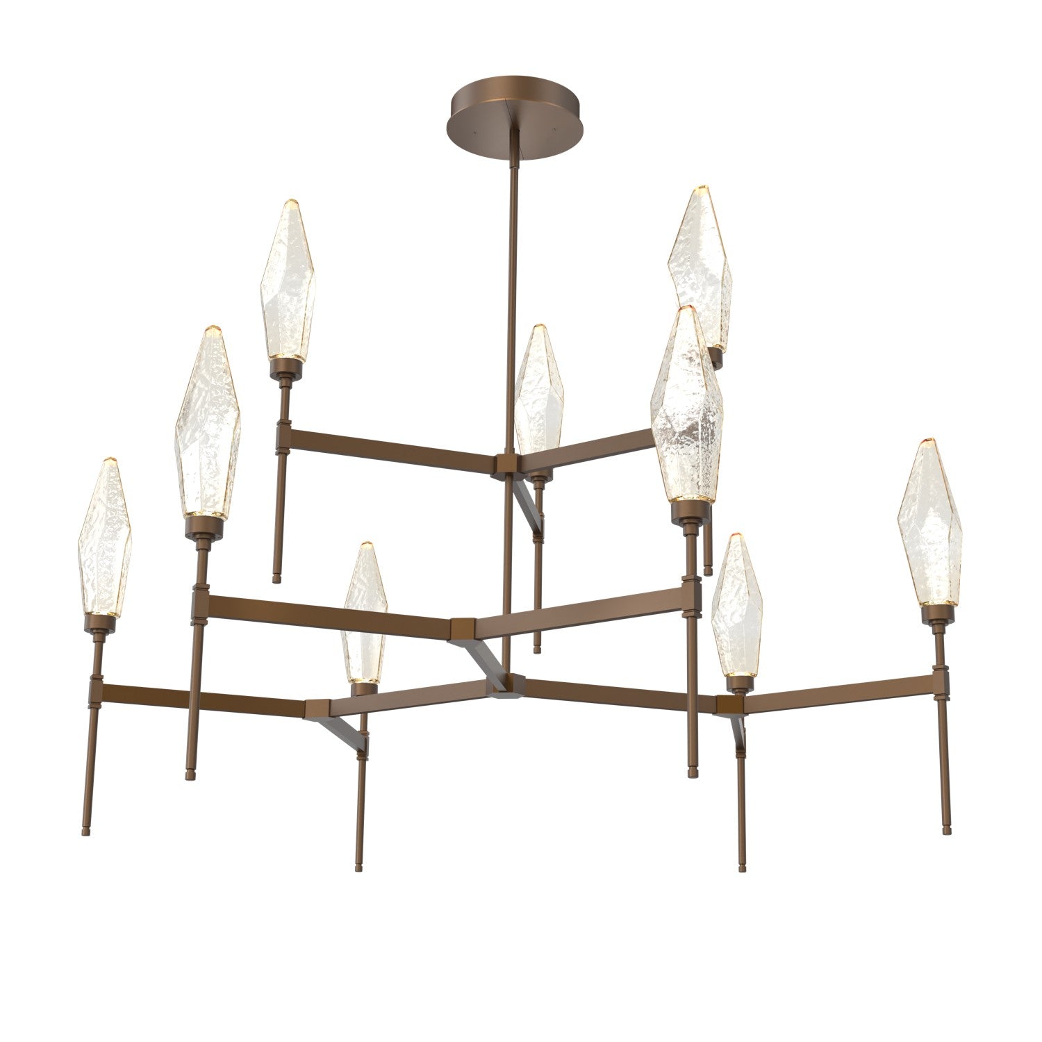 Hammerton Studio - CHB0050-54-FB-CA-001-L1 - LED Chandelier - Rock Crystal - Flat Bronze