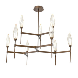 Hammerton Studio - CHB0050-54-FB-CA-001-L1 - LED Chandelier - Rock Crystal - Flat Bronze