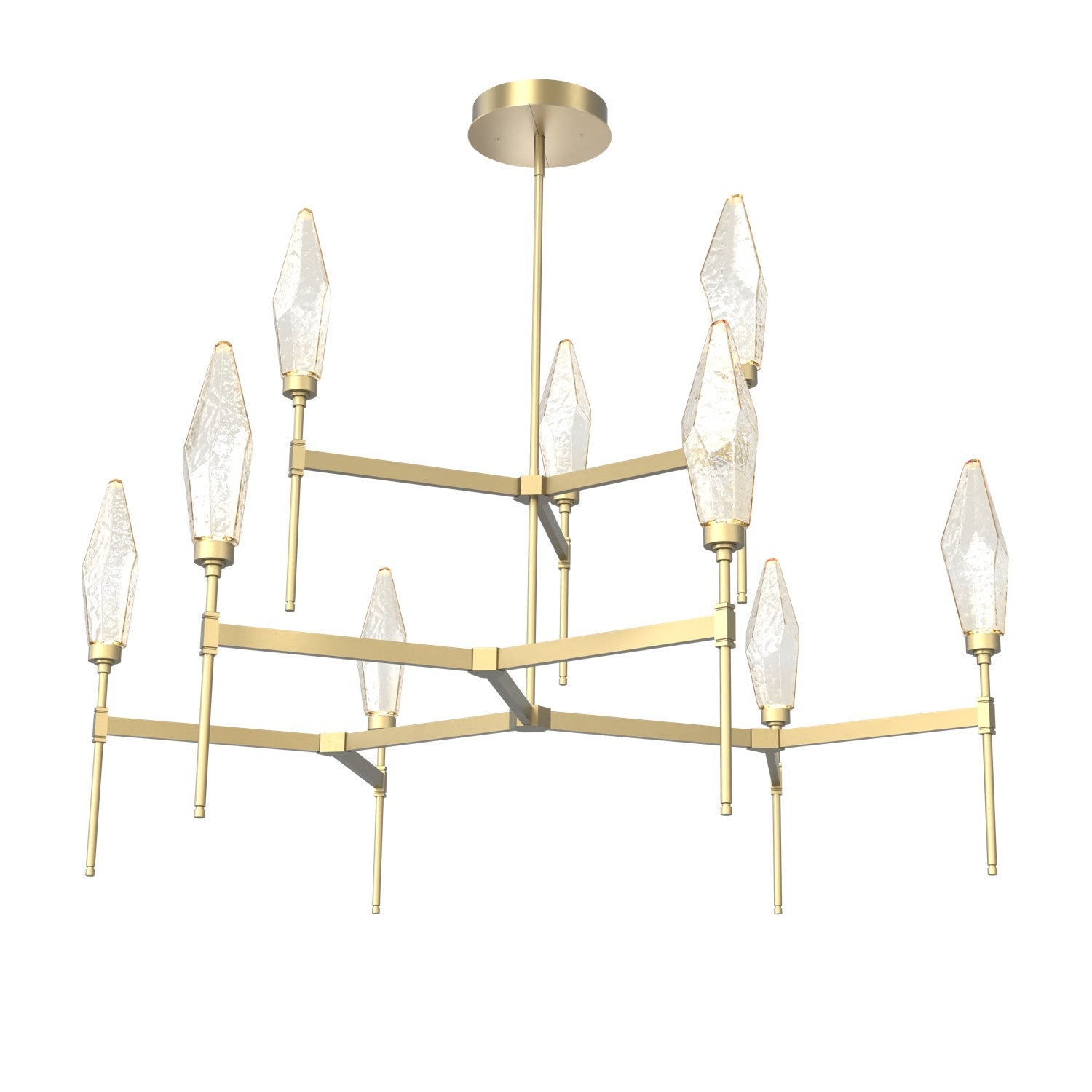 Hammerton Studio - CHB0050-54-GB-CA-001-L1 - LED Chandelier - Rock Crystal - Gilded Brass