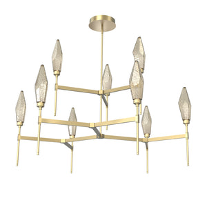 Hammerton Studio - CHB0050-54-GB-CB-001-L1 - LED Chandelier - Rock Crystal - Gilded Brass