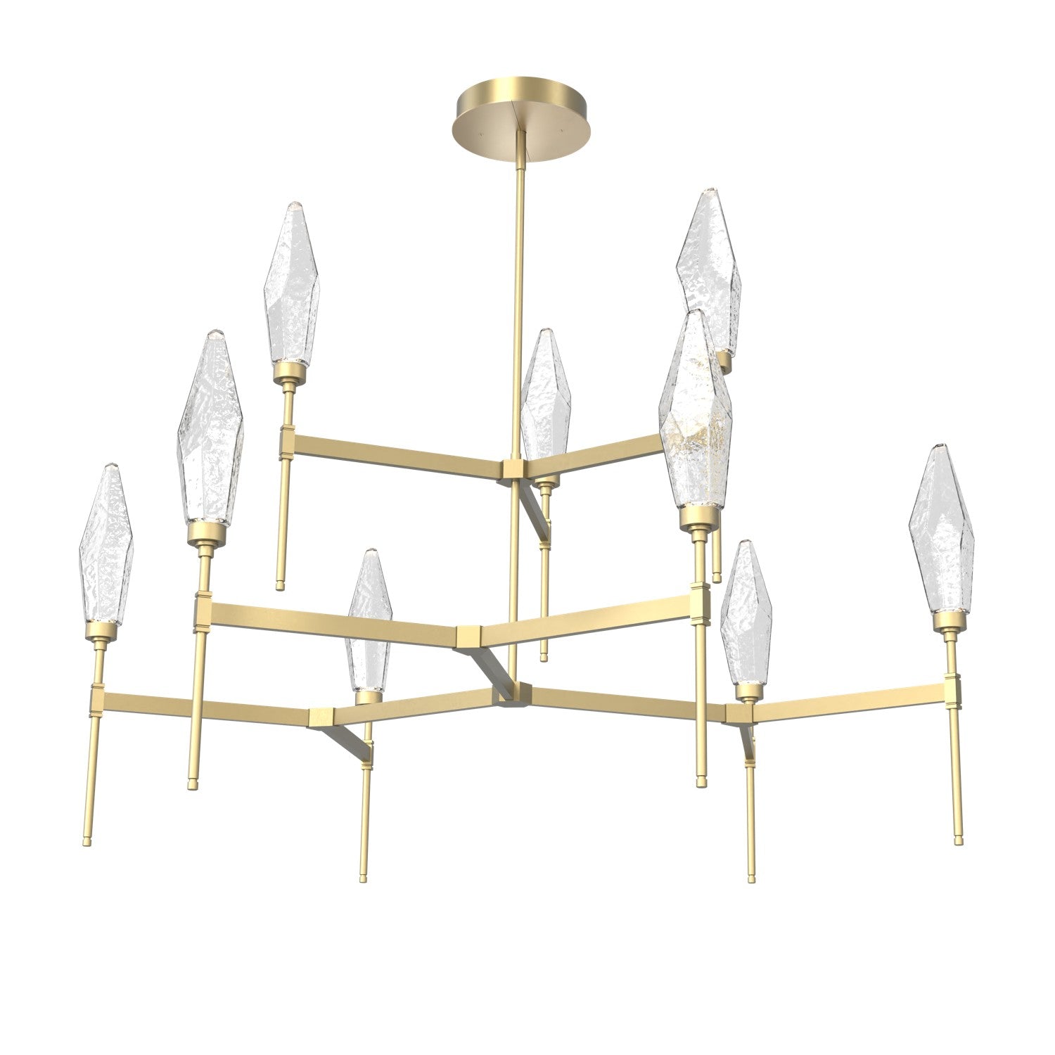 Hammerton Studio - CHB0050-54-GB-CC-001-L1 - LED Chandelier - Rock Crystal - Gilded Brass